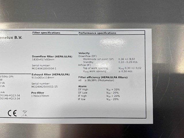2024 clean air door baker biovanguard 6 laminaire flow cabinet - afbeelding 6 van  6