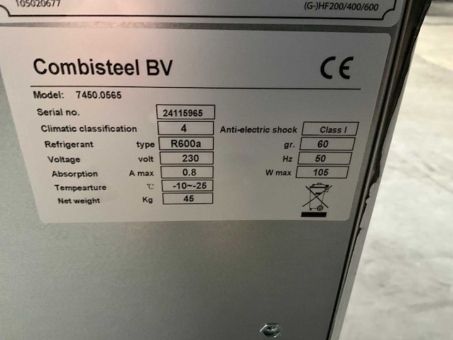 2024 combisteel 7450.0565 vriezer - afbeelding 2 van  10
