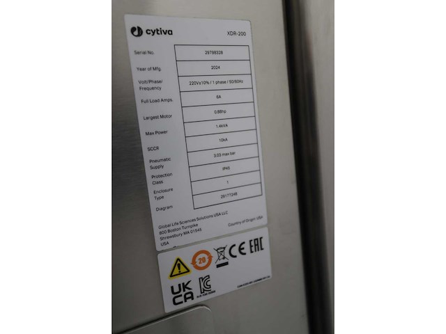 2024 cytiva xcellerex xdr-200 eenmalig bioreactorsysteem - afbeelding 5 van  14