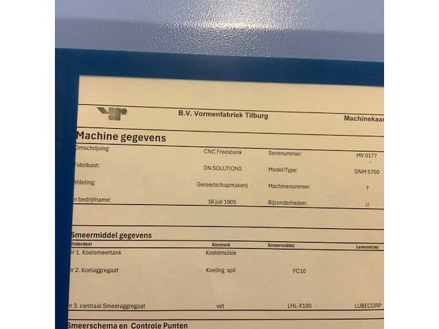 2024 dormac dnm 5700 cnc verticaal bewerkingscentrum - afbeelding 19 van  31