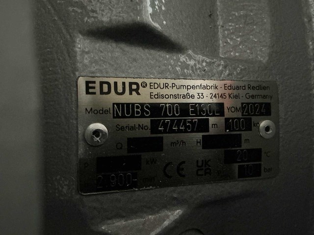 2024 edur nubs 700 pomp nieuw - afbeelding 3 van  12