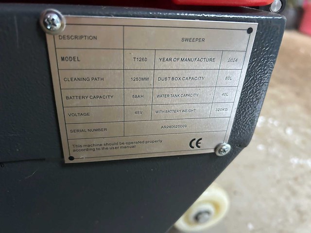 2024 ep t1260 zelfrijdende veegmachine - afbeelding 9 van  9