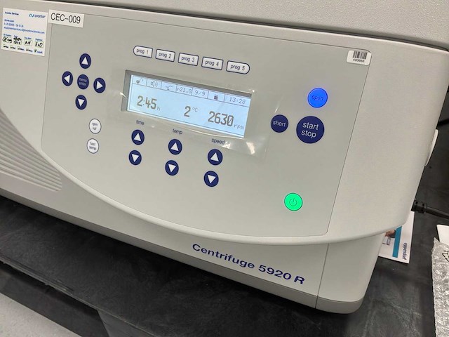 2024 eppendorf 5920r gekoeld laboratorium centrifuge - afbeelding 2 van  5
