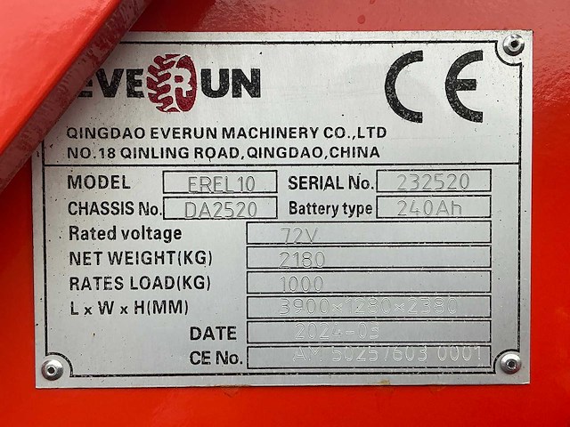 2024 everrun erel 1.0 e elektrische wiellader - afbeelding 31 van  41