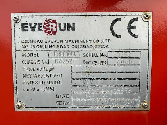 2024 everrun erel 1000te elektrische wiellader demo model - afbeelding 39 van  44