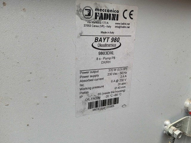 2024 fadini bayt 9803dxl slagboominstallatie - afbeelding 8 van  9