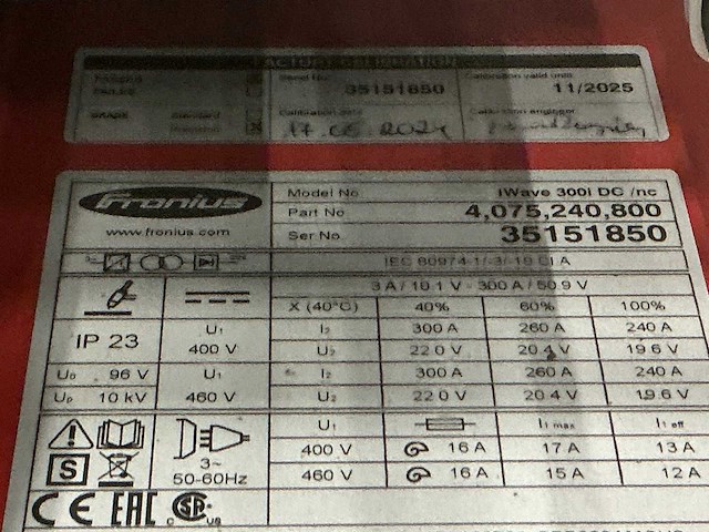 2024 fronius i-wave dc 300i dc tig-lasmachine - afbeelding 5 van  5