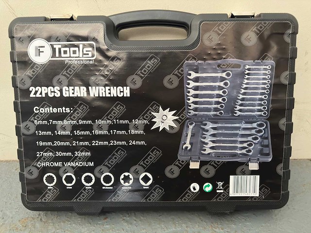2024 ftools 22 delig steek en ringsleutelset - afbeelding 2 van  4