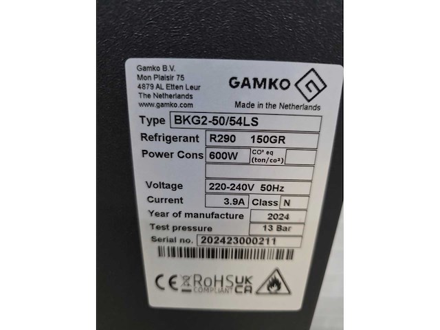 2024 gamko - bkg2-50/54 l-s - bierkoeler - afbeelding 3 van  8