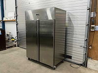 2024 gastro-inox 201.005 dubbeldeurs vrieskast - afbeelding 1 van  6
