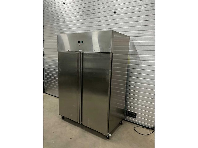2024 gastro-inox 201.005 dubbeldeurs vrieskast - afbeelding 2 van  6