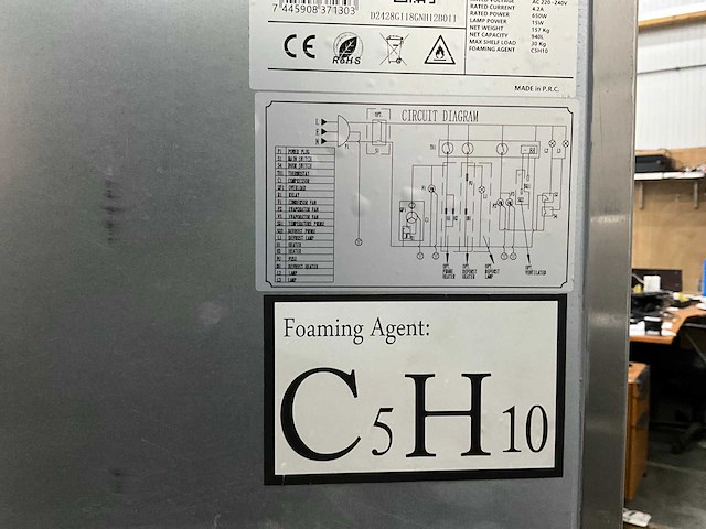 2024 gastro-inox 201.005 dubbeldeurs vrieskast - afbeelding 6 van  6