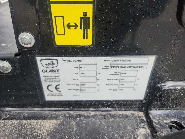 2024 giant g2300 x-tra hd shovel - afbeelding 14 van  14