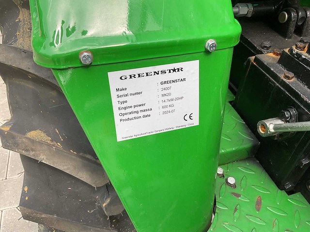 2024 greenstar mk20 minitractor - afbeelding 6 van  17