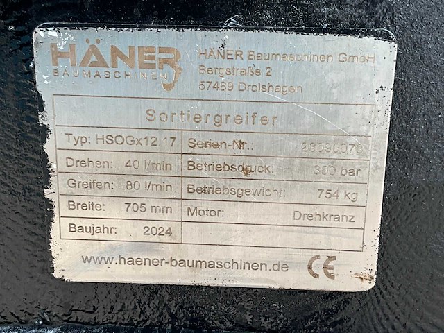 2024 häner hsogx12.17 sorteergrijper - afbeelding 9 van  9