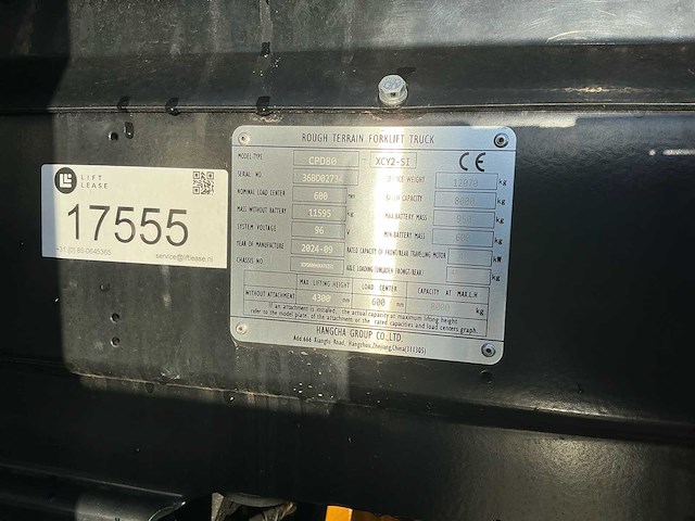 2024 hangcha cpd80 pro vorkheftruck - afbeelding 15 van  24