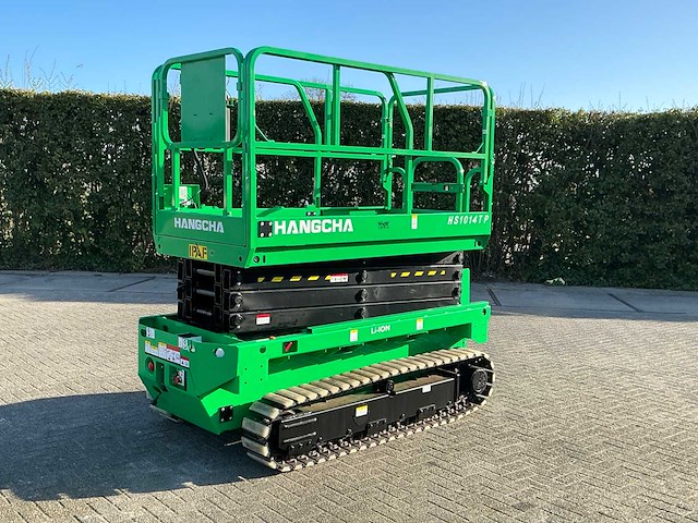 2024 hangcha hs1014tp rups-schaarhoogwerker 13 meter - afbeelding 1 van  9