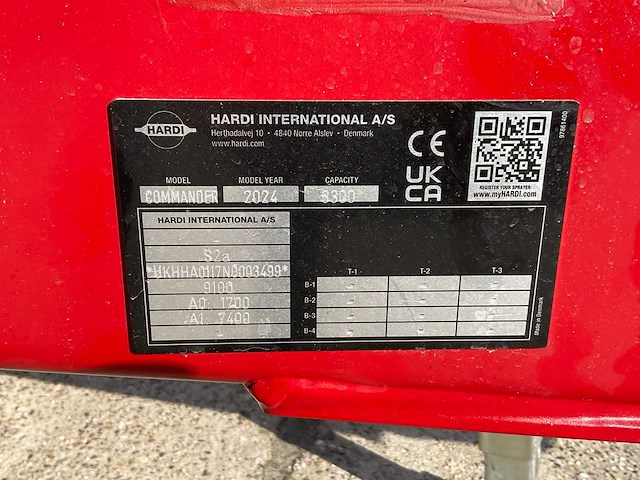 2024 hardi commander veldspuit onderstel - afbeelding 4 van  12