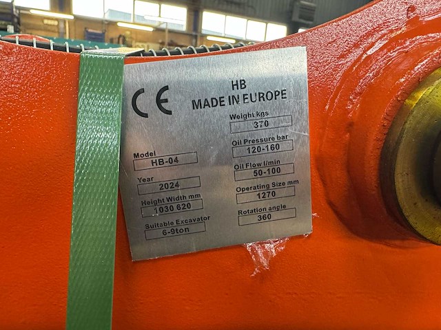 2024 hb-04 4.5/6tons trilplaat voor een graafmachine - afbeelding 4 van  4