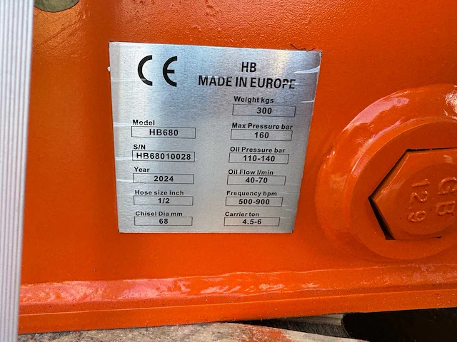 2024 hb680 4.5/6tons trilplaat voor een graafmachine - afbeelding 6 van  6