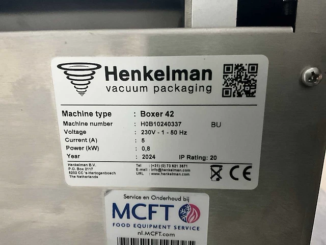 2024 henkelman boxer 42 vacuümmachine - afbeelding 3 van  3