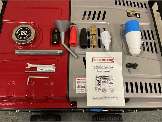 2024 hyperwelding 3 in 1 generator-lasmachine-compressor stroomgenerator - afbeelding 11 van  12