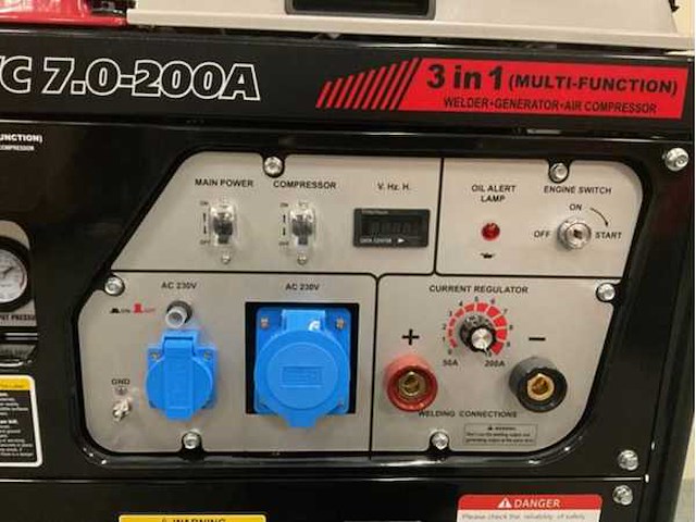 2024 hyperwelding 3 in 1 generator-lasmachine-compressor stroomgenerator - afbeelding 7 van  12