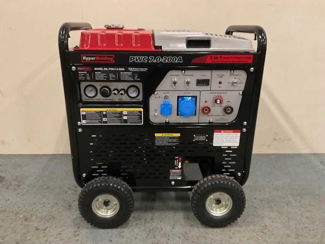 2024 hyperwelding 3 in 1 generator-lasmachine-compressor stroomgenerator - afbeelding 1 van  7