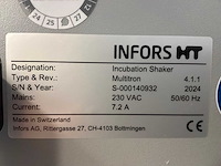 2024 infors ht multitron laboratory incubatieshaker - afbeelding 5 van  6