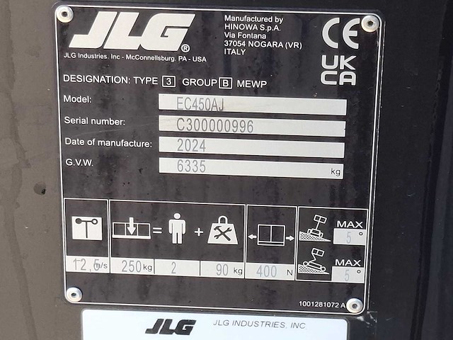 2024 jlg 450aj hoogwerker - afbeelding 13 van  21
