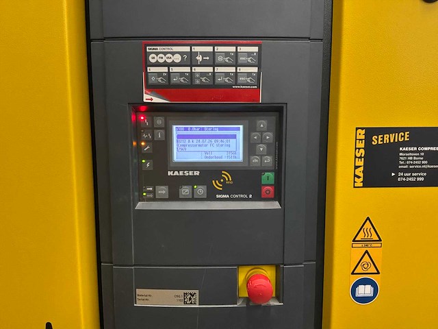 2024 kaeser csg 75 w sfc schroefluchtcompressor - afbeelding 3 van  5