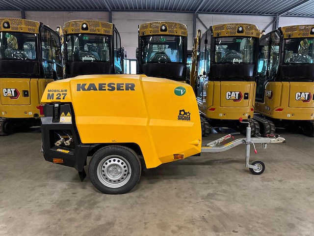 2024 kaeser m27 pe mobiele bouwcompressor 14 bar - afbeelding 7 van  12