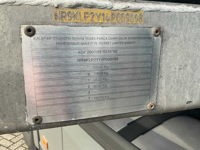 2024 kalepar klp2y 114af autotransporter oplegger ov-72-fj - afbeelding 34 van  35