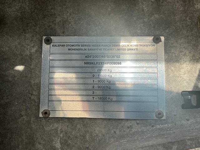 2024 kalepar klp2y 114af autotransporter oplegger ov-72-fj - afbeelding 22 van  24