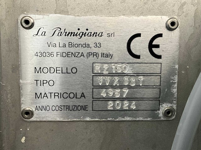 2024 la parmigiana rz 150 pasta persmachine - afbeelding 13 van  20