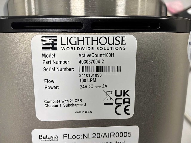 2024 lighthouse activecount 100h high-performance draagbare actieve luchtsampler - afbeelding 4 van  4