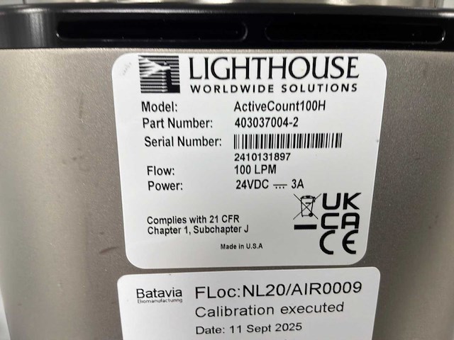 2024 lighthouse activecount 100h high-performance draagbare actieve luchtsampler - afbeelding 4 van  4