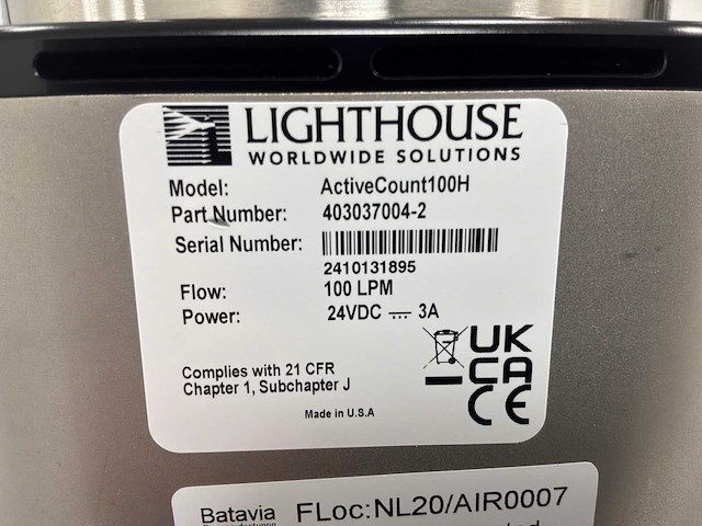 2024 lighthouse activecount 100h high-performance draagbare actieve luchtsampler - afbeelding 4 van  4