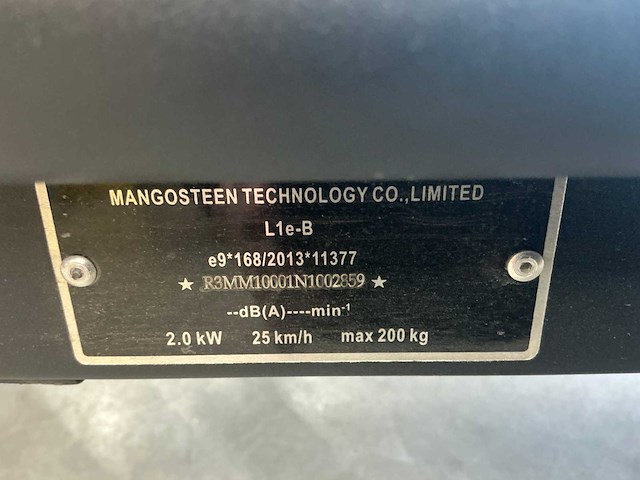 2024 mangosteen m1 l1e-b elektrische snorscooter - afbeelding 4 van  12