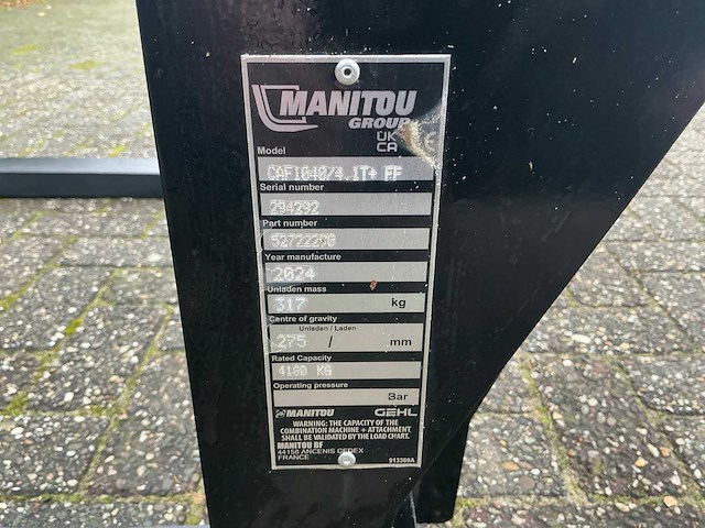2024 manitou caf104074 vorkenbord - afbeelding 8 van  8