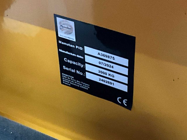 2024 manutan a369875 hand hydraulische palletwagen - afbeelding 5 van  5