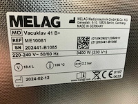 2024 melag vacuklav 41b+ stoom sterilisatie - afbeelding 11 van  11