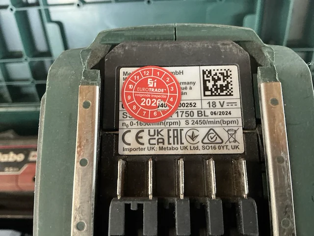 2024 metabo ssw 18 ltx 1750 bl accu slagmoersleutel - afbeelding 5 van  9