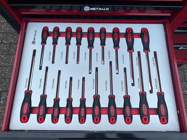 2024 metallo 13 lades 10 gevuld gereedschap wagen gevuld - afbeelding 2 van  20