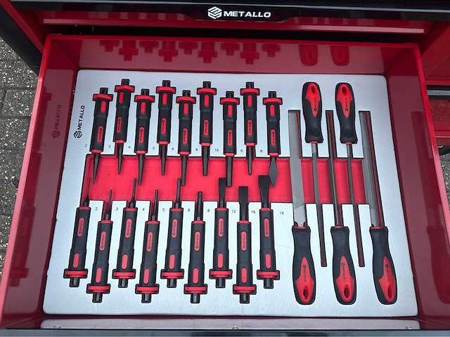 2024 metallo 13 lades 10 gevuld gereedschap wagen gevuld - afbeelding 11 van  20