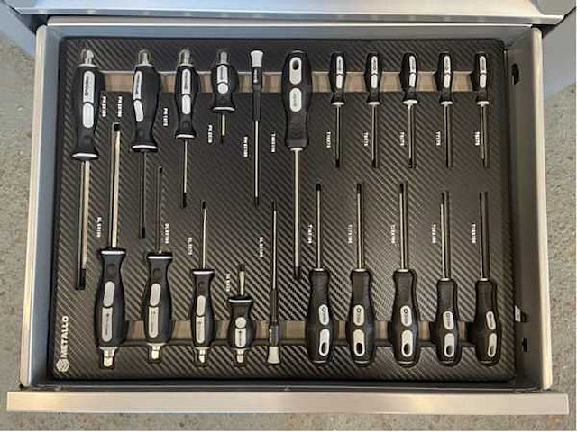 2024 metallo 8 lades 8 gevuld - gereedschap wagen gevuld - afbeelding 3 van  14