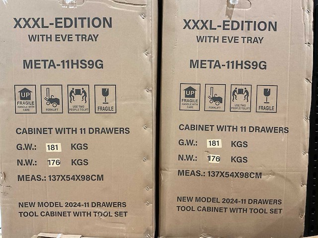 2024 metallo xxxl-edition meta-11hs9g gereedschapswagen - afbeelding 12 van  19