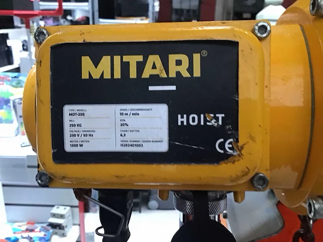2024 mitari mdt-250 kettingtakel - afbeelding 2 van  4