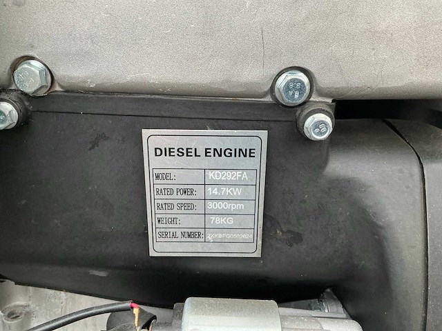 2024 mkdr minitractor met frees 1100mm ongebruikt - afbeelding 27 van  30