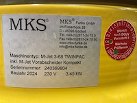 2024 mks m-jet 3-68 twinpac met m-jet vorabscheider kompakt industriële stofzuiger - afbeelding 7 van  7